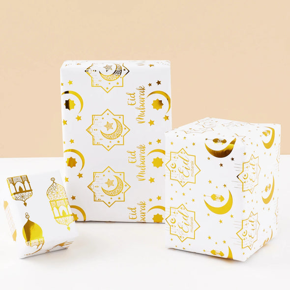 Eid Mubarak Gift Wrapping Paper Ramadan Decoration