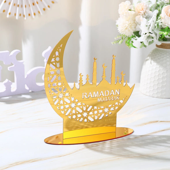 Ramadan Tray Table Centerpieces Plate Acrylic