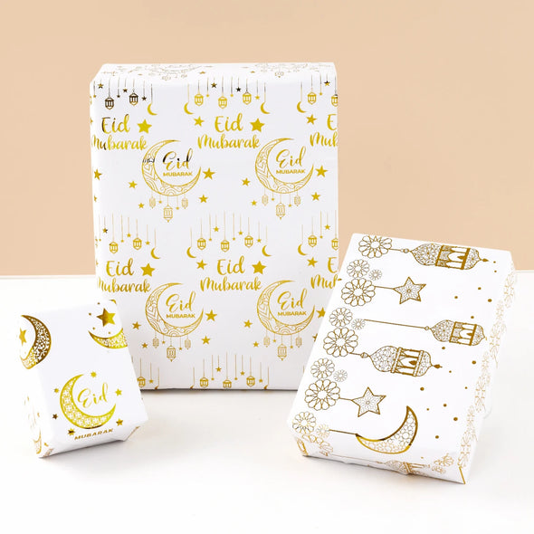 Eid Mubarak Gift Wrapping Paper Ramadan Decoration