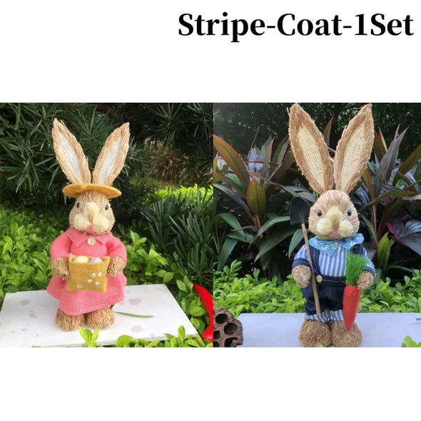 1/2PCS Height 35cm Easter Cute Straw Bunny