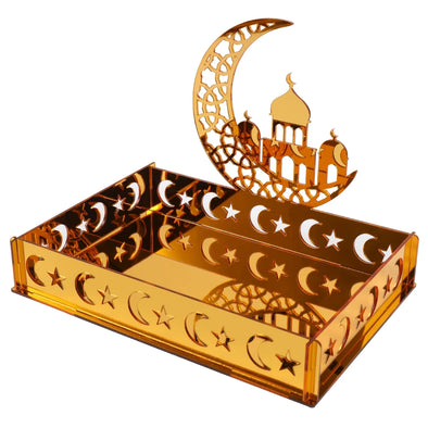 Ramadan Tray Table Centerpieces Plate Acrylic