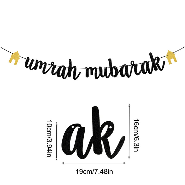 Eid Mubarak Paper Banner Garland 2025