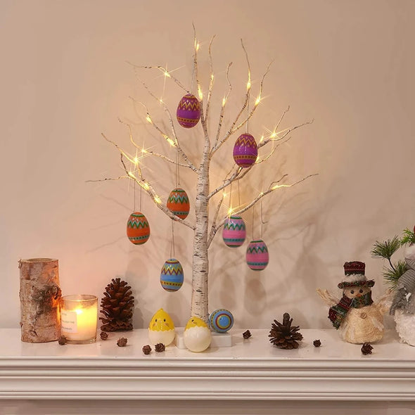 62cm Birch Tree Led Light Easter Decorations For Home Easter