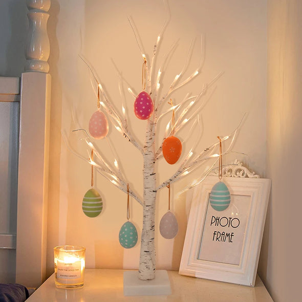 62cm Birch Tree Led Light Easter Decorations For Home Easter