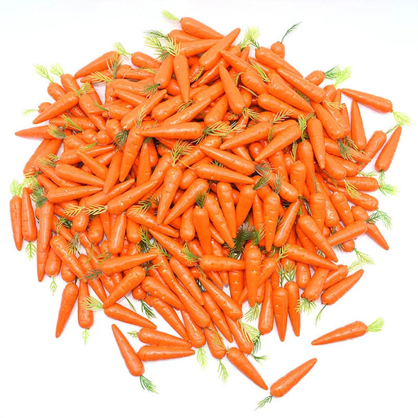 10-100Pcs Artificial Foam Carrot Easter Decoration