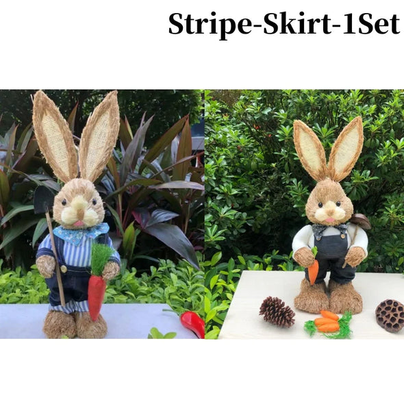 1/2PCS Height 35cm Easter Cute Straw Bunny