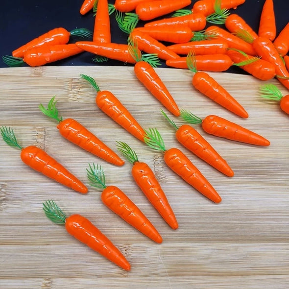 10-100Pcs Artificial Foam Carrot Easter Decoration