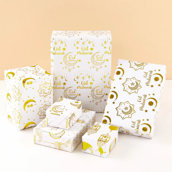 Eid Mubarak Gift Wrapping Paper Ramadan Decoration