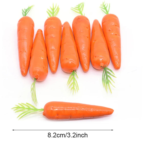 10-100Pcs Artificial Foam Carrot Easter Decoration