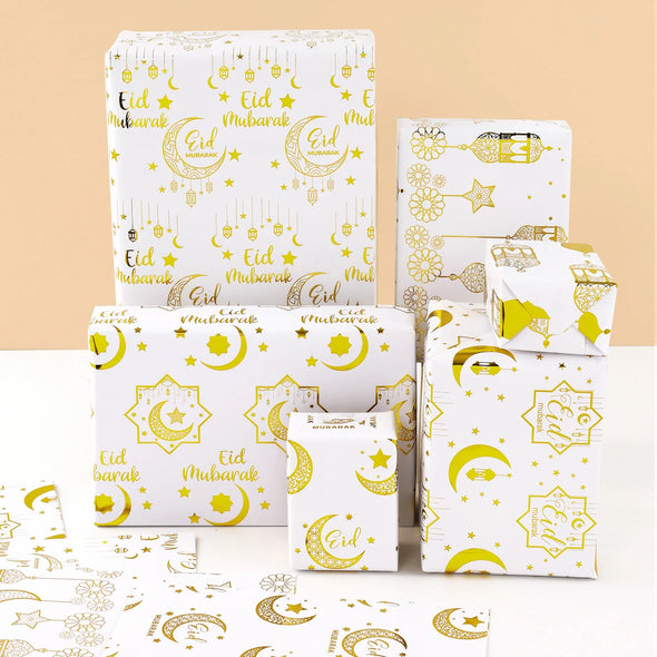 Eid Mubarak Gift Wrapping Paper Ramadan Decoration