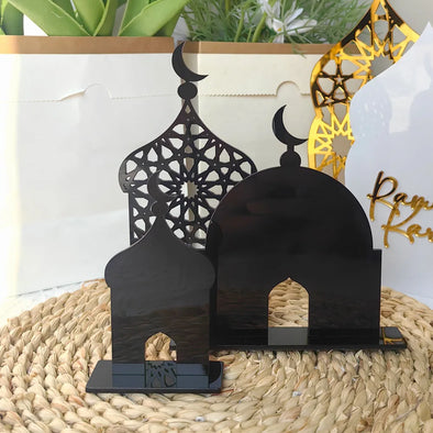 3pcs Acrylic Islamic Tabletop Decor Ramadan Kareem