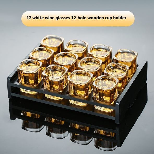 Tray Household Glass Baijiu Cup Set