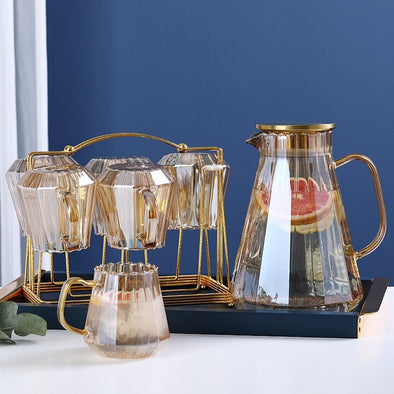 Champagne Cold Water Pot Set Juice Lemon Pot Tea Water Pitcher